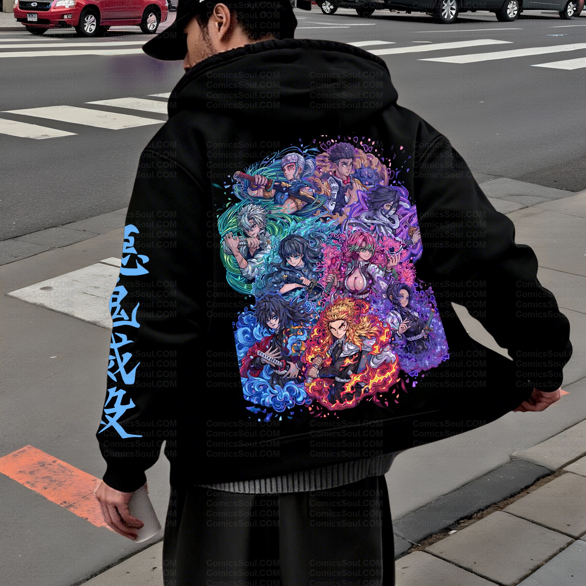 Unisex Graphic Streetwear Vintage Zipper Cardigan Plush Hoodie