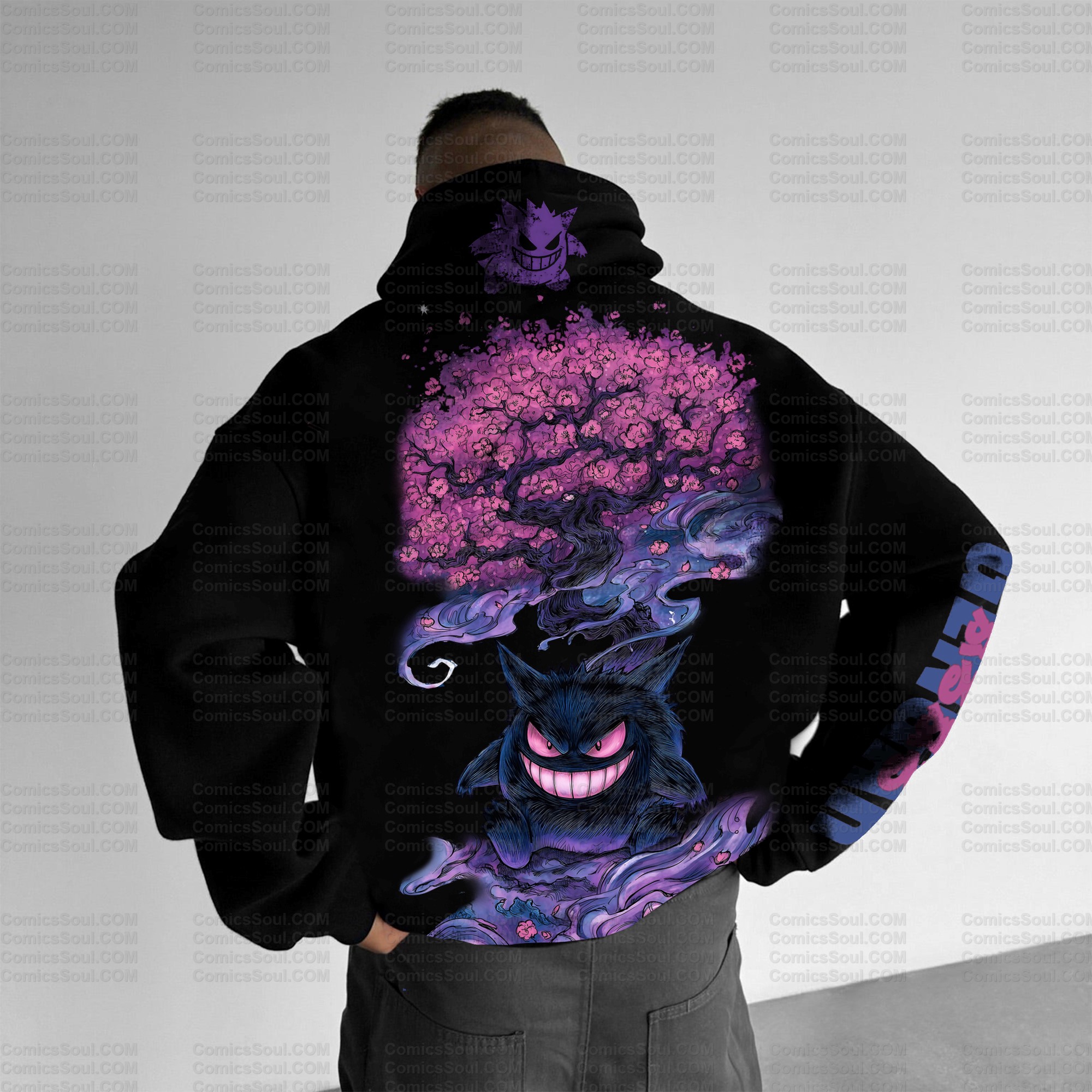 Plus Velvet Unisex Anime Graphic Streetwear Vintage Hoodie