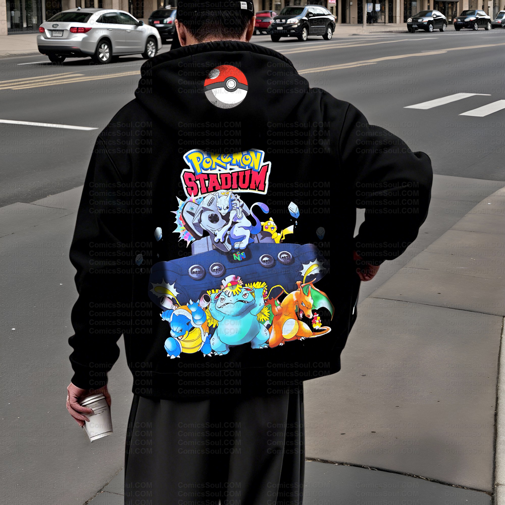 Unisex Graphic Streetwear Vintage Zipper Cardigan Plush Hoodid