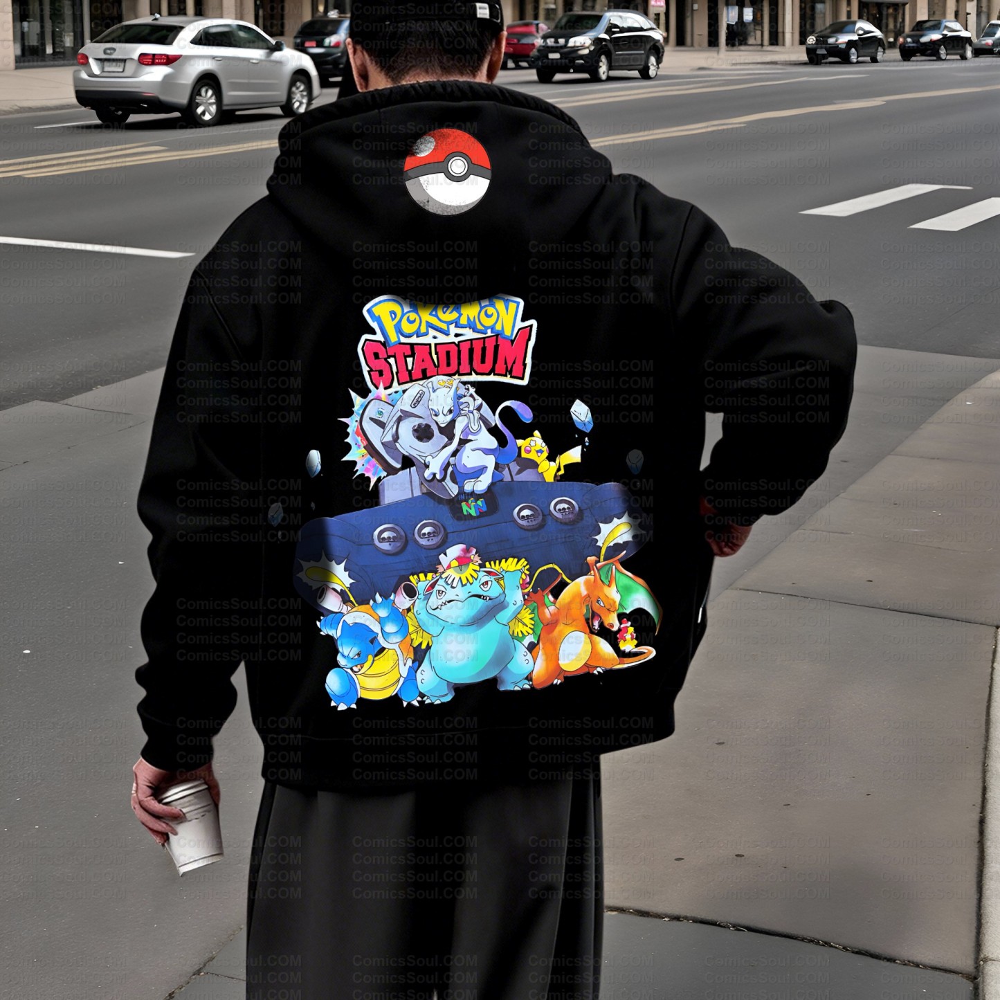 Unisex Graphic Streetwear Vintage Zipper Cardigan Plush Hoodid