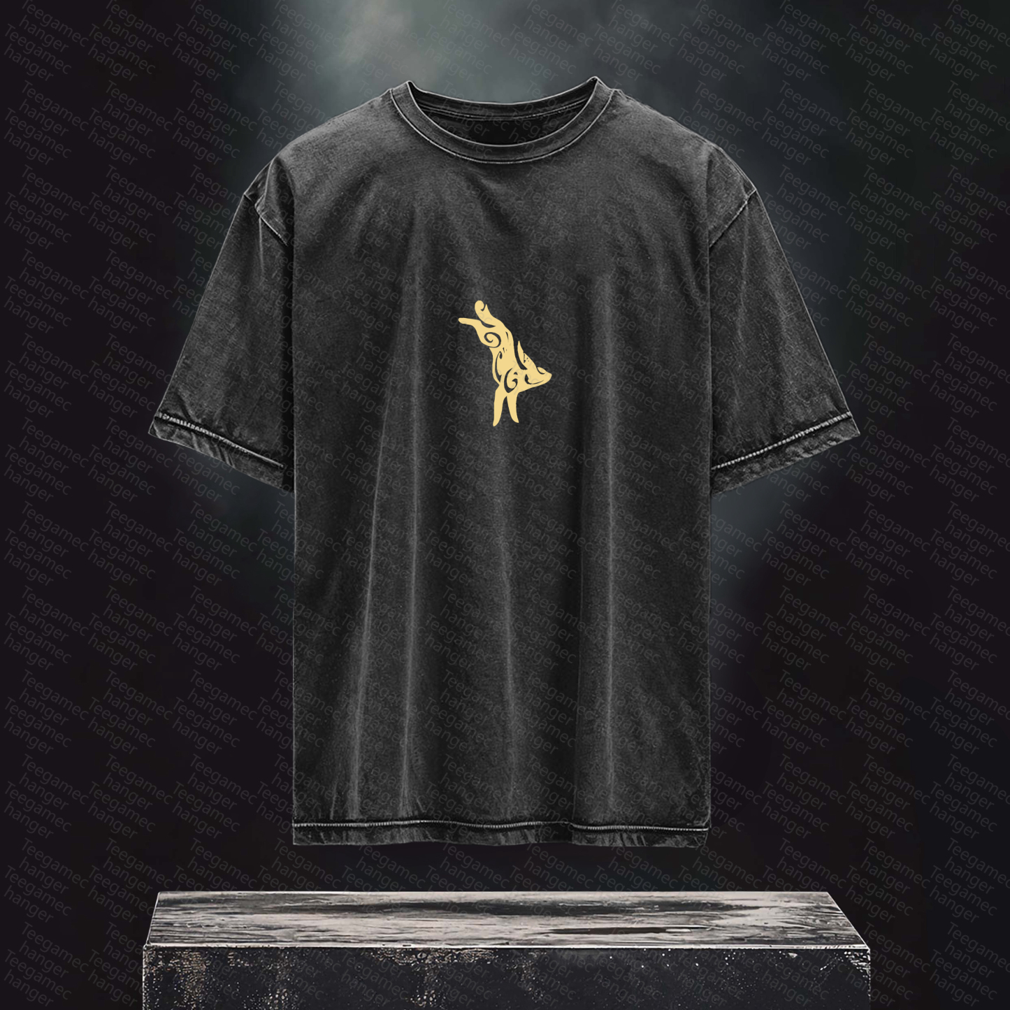 Unisex High Quality Inspired Vintage Washed 3D Direct Injection T-Shirt