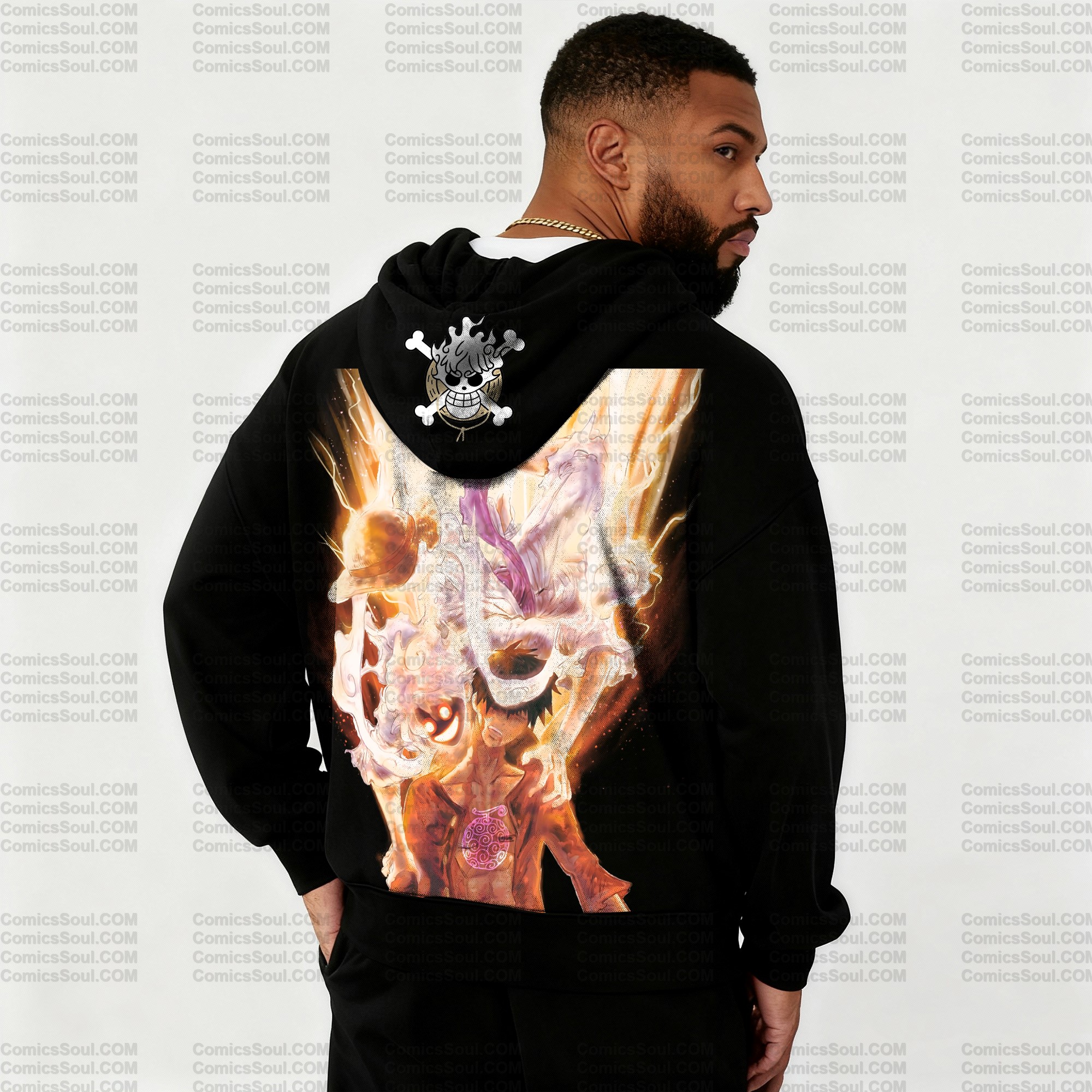 Unisex Graphic Streetwear Vintage Zipper Cardigan Plush Hoodie