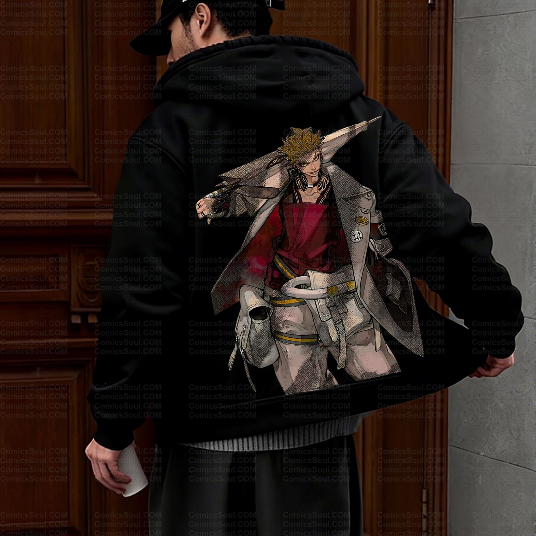 Unisex Graphic Streetwear Vintage Zipper Cardigan Plush Hoodie