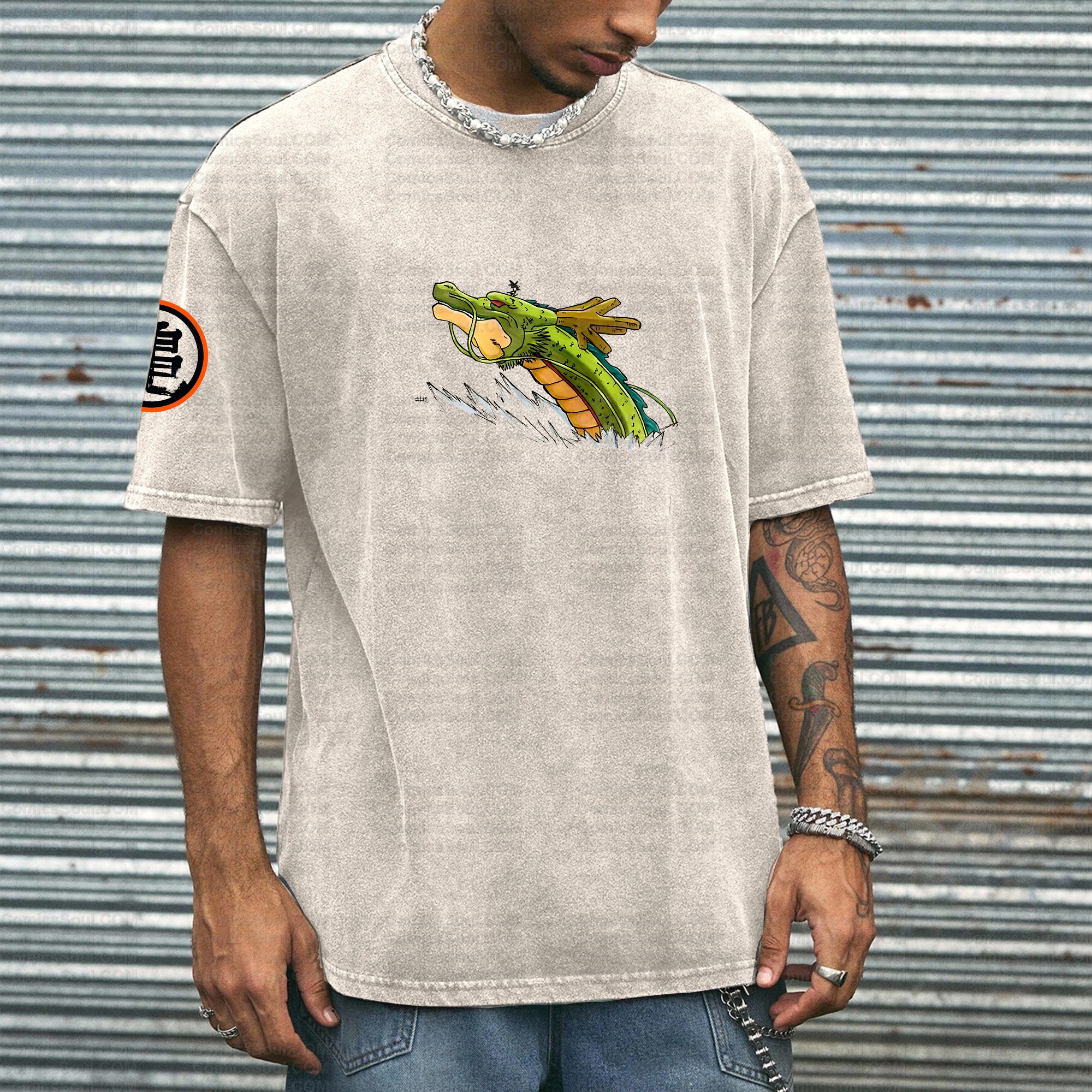 Printed Unisex Washed T-Shirt