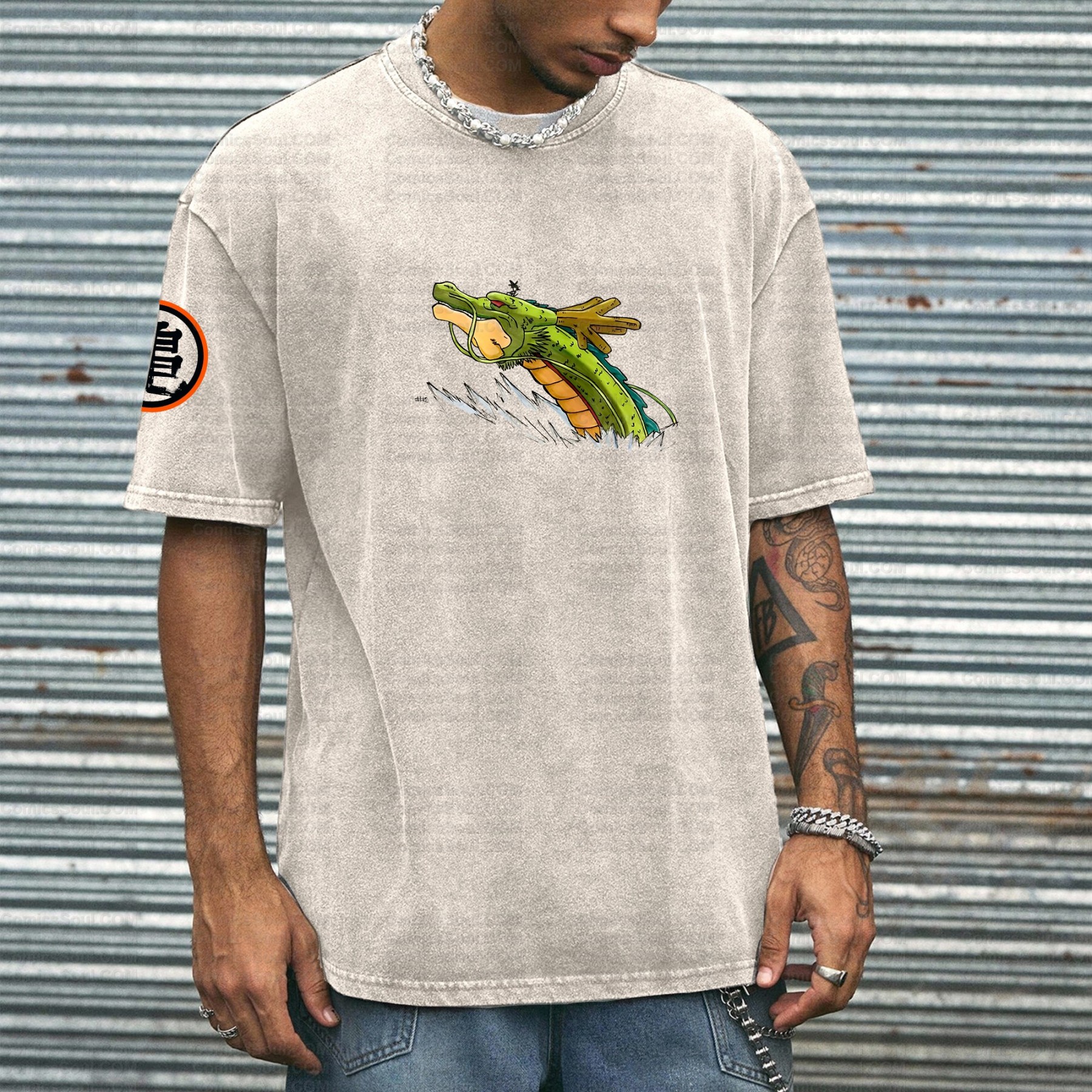 Printed Unisex Washed T-Shirt