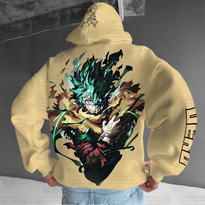 Unisex Anime Graphic Streetwear Vintage Plush Hoodie