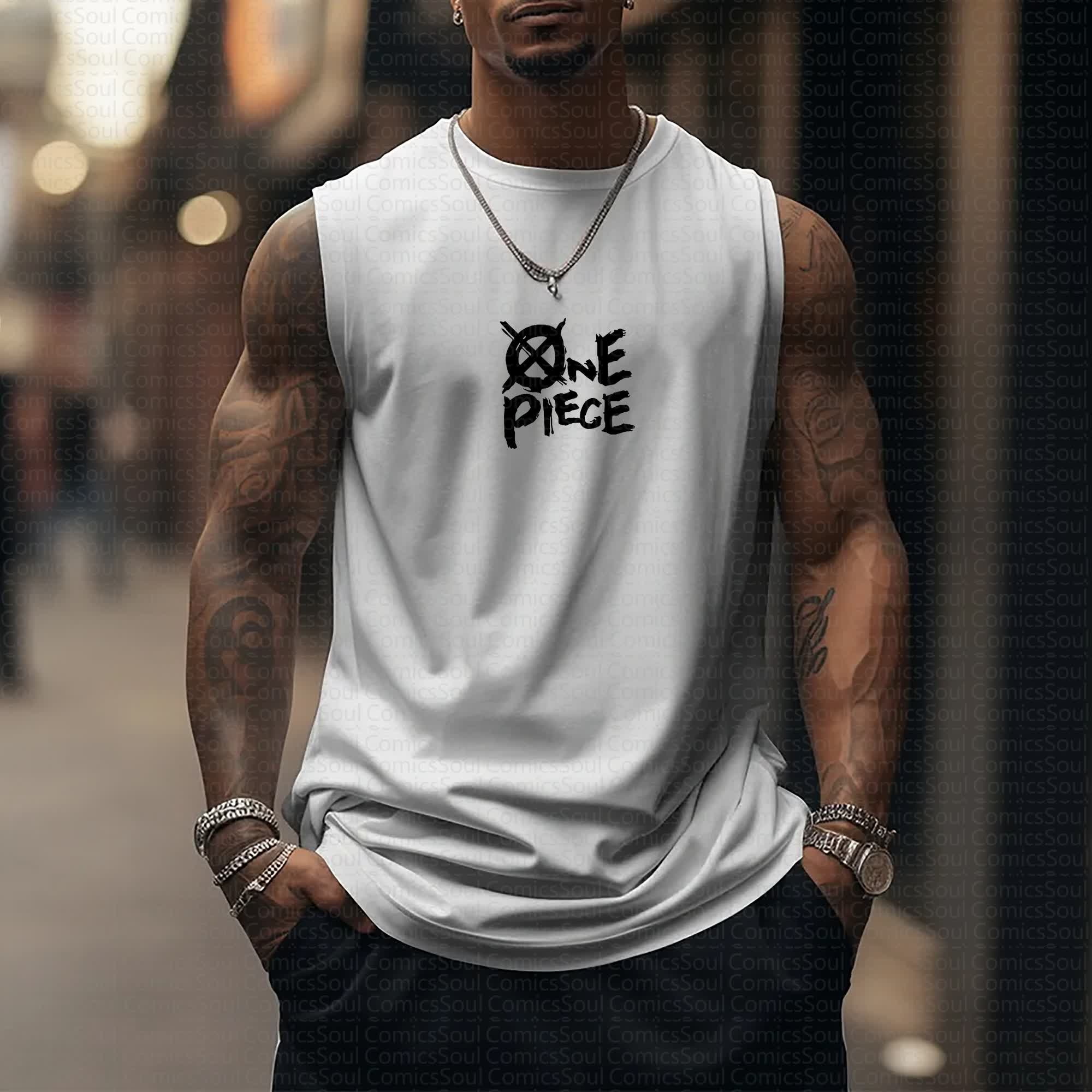 Unisex  “One Piece” Casual Anime  Tank Top