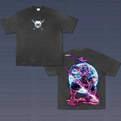 Vintage 3D Direct Inkjet Printed Washed Unisex T-Shirt| KNY