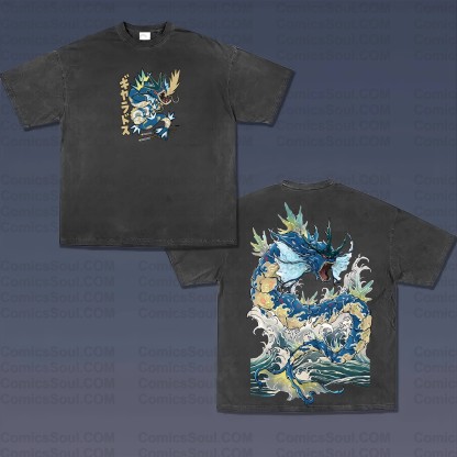 Vintage 3D Direct Inkjet Printed Washed Unisex T-Shirt| KNY