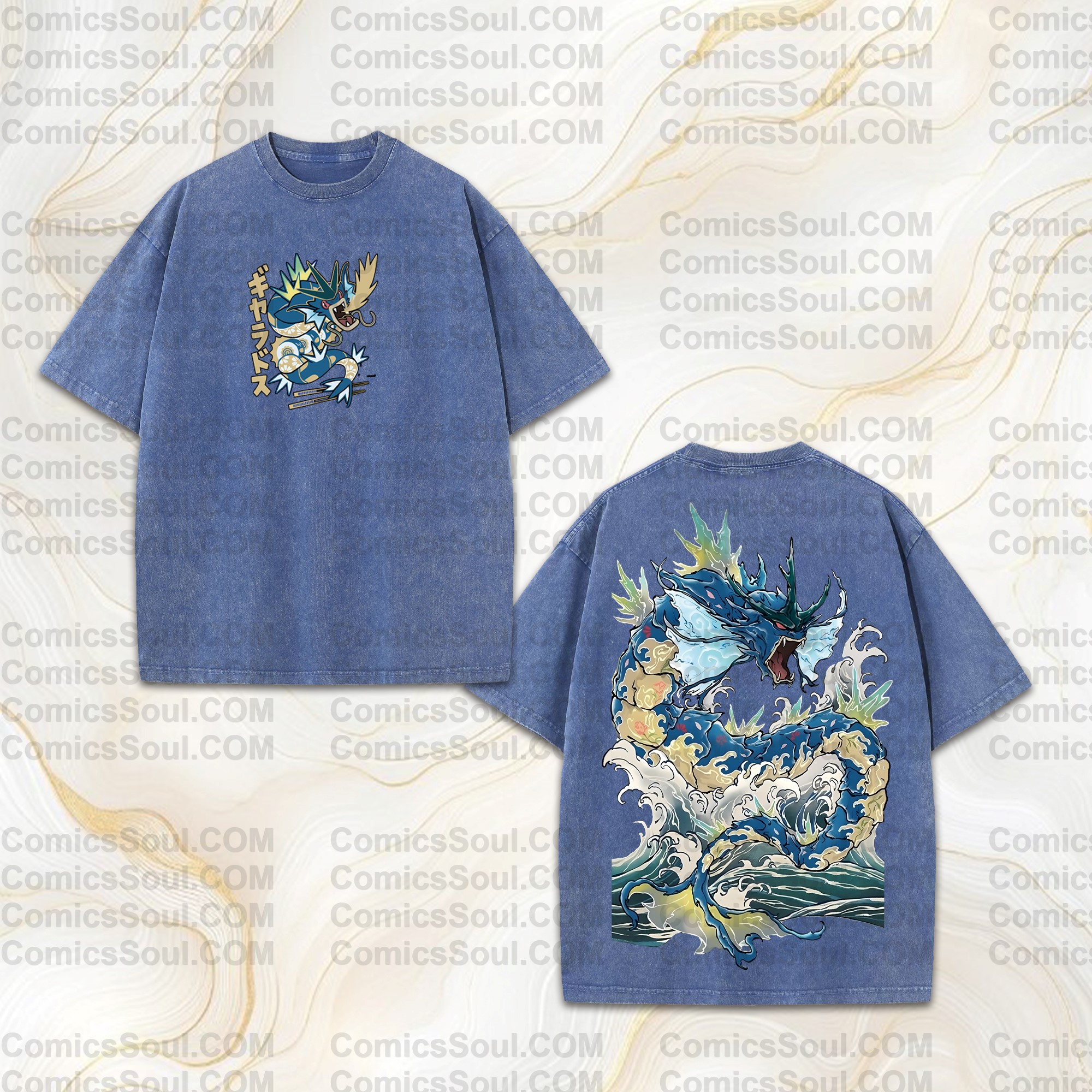 Vintage 3D Direct Inkjet Printed Washed Unisex T-Shirt| KNY