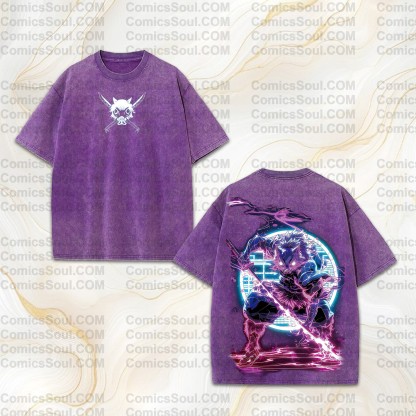 Vintage 3D Direct Inkjet Printed Washed Unisex T-Shirt| KNY