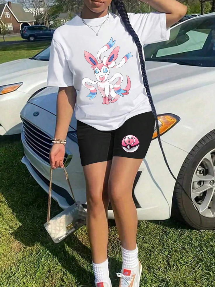 Unisex "Pokémon" Anime Inspired Vintage T-Shirt