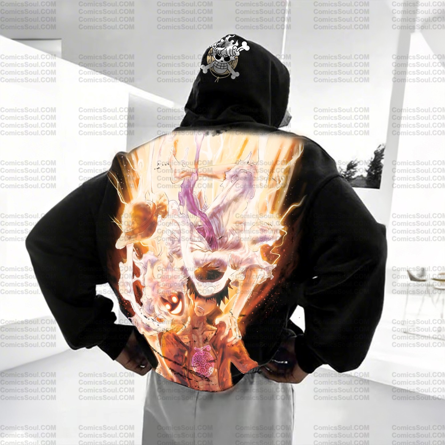 Unisex Graphic Streetwear Vintage Plush Hoodie