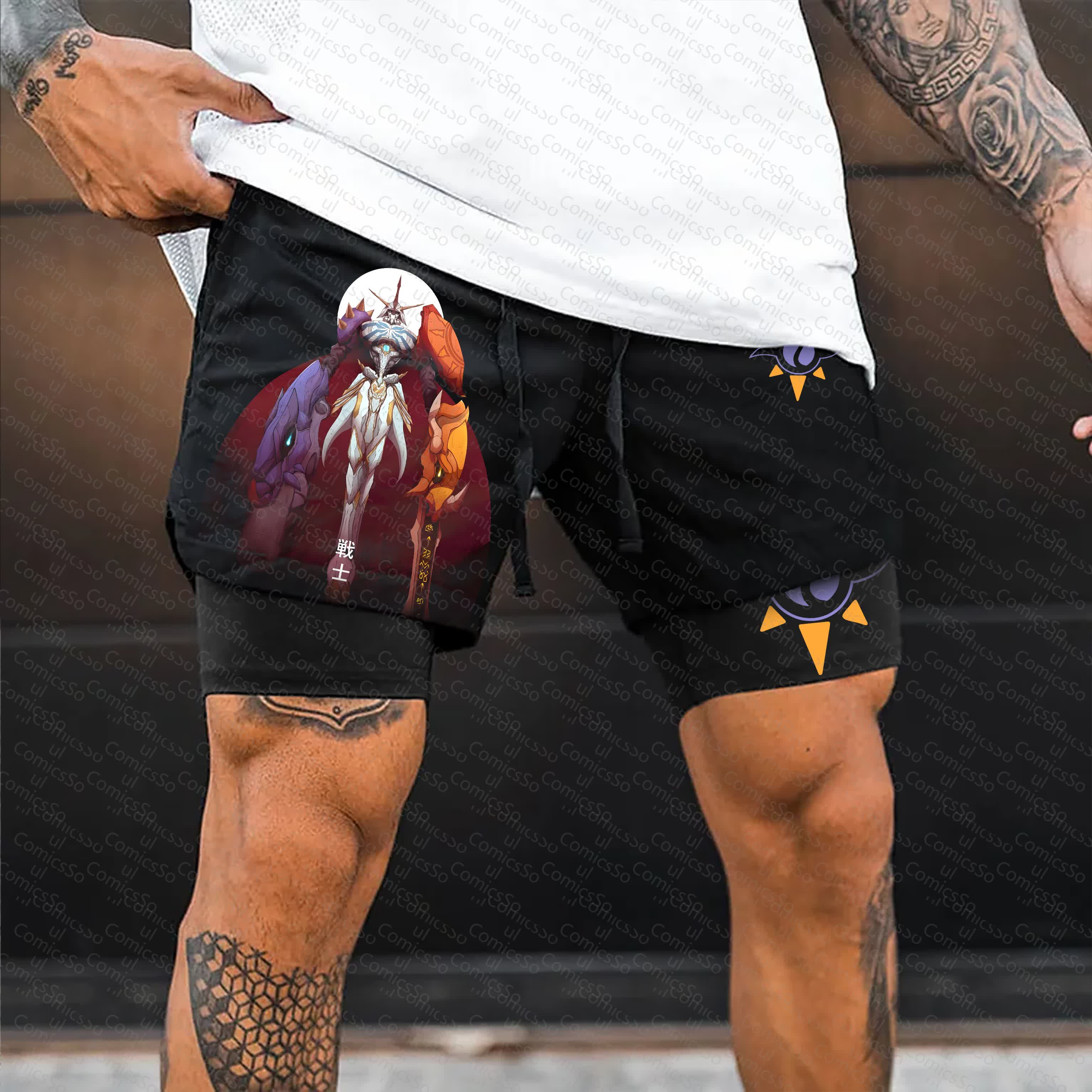 Unisex  “Digimon” Casual Anime Streetwear Shorts