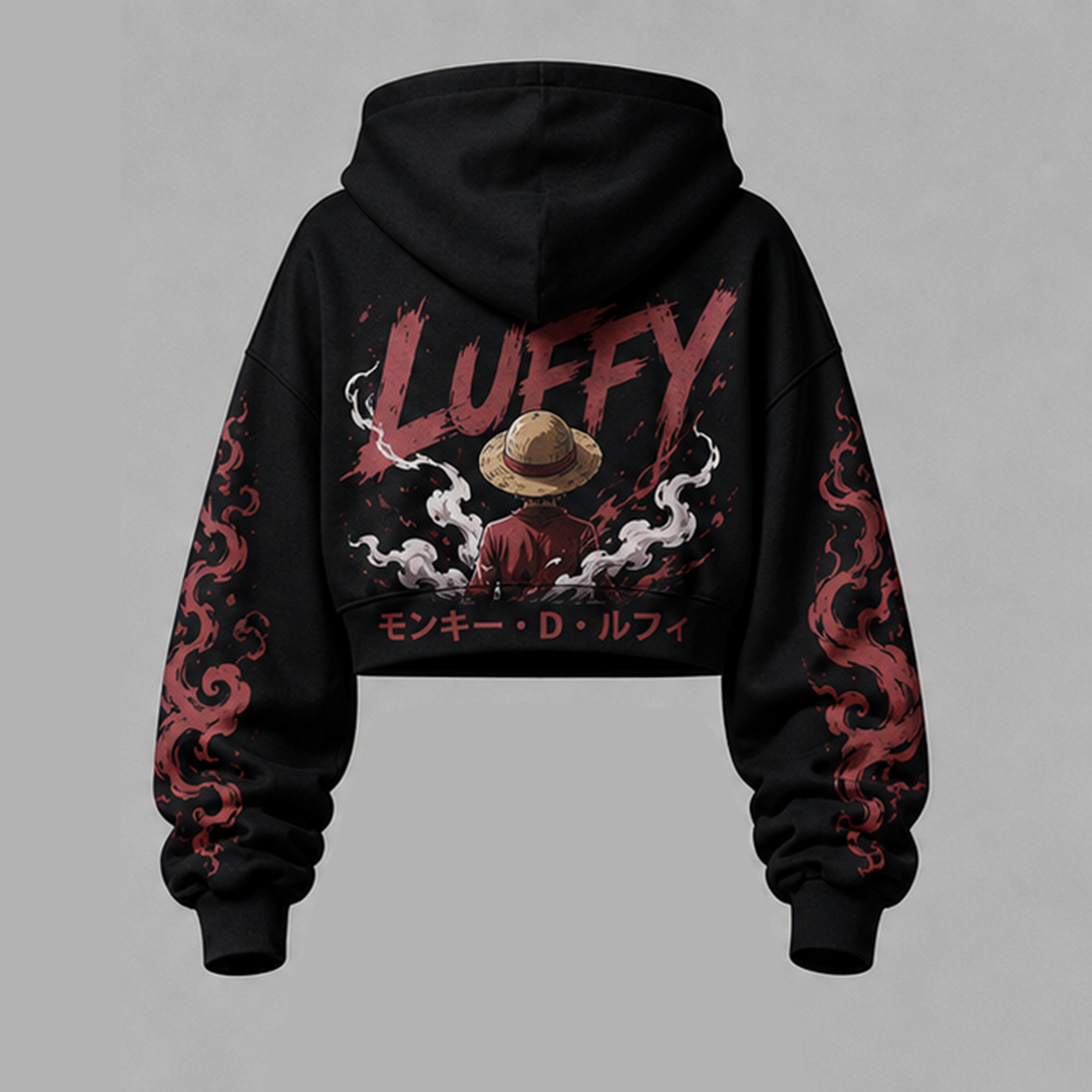 One Piece Cropped Long Sleeve Hoodie & High Waist Jogger Pants Two Piece