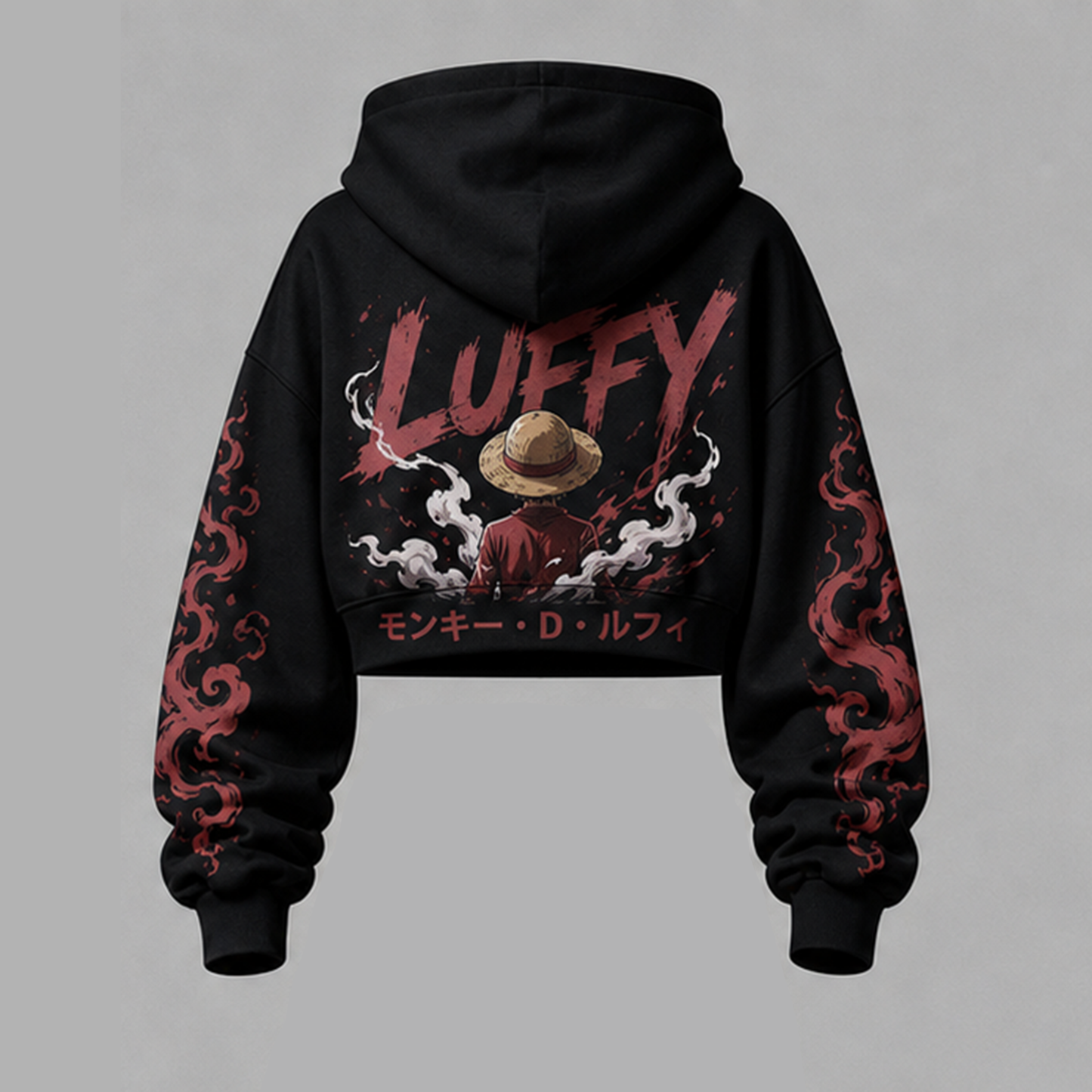 One Piece Cropped Long Sleeve Hoodie & High Waist Jogger Pants Two Piece