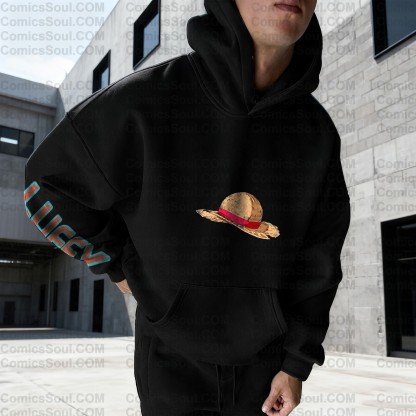 (Plus Velvet)Unisex Anime Graphic Streetwear Vintage Hoodie