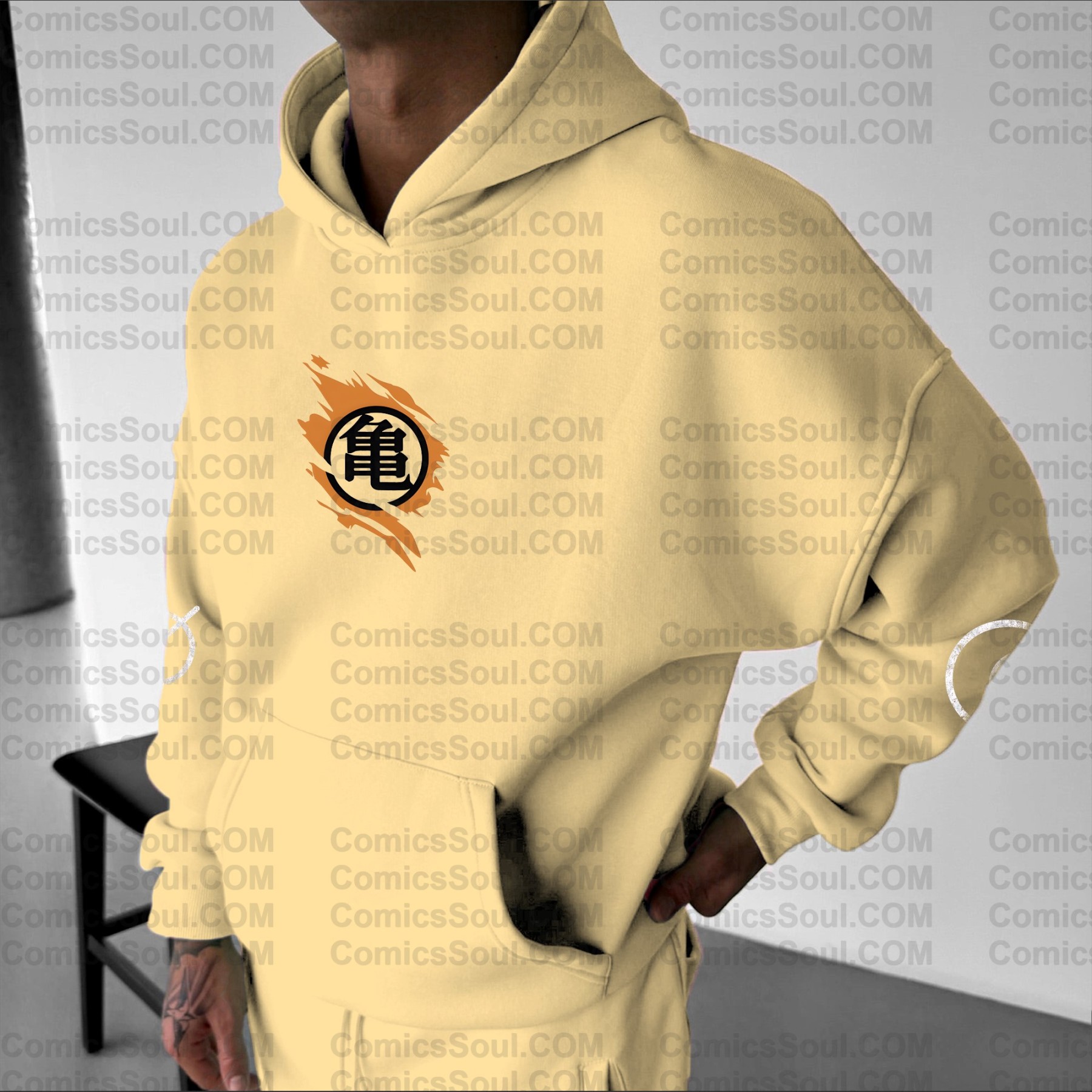 Plus Velvet Unisex Anime Graphic Streetwear Vintage Hoodie