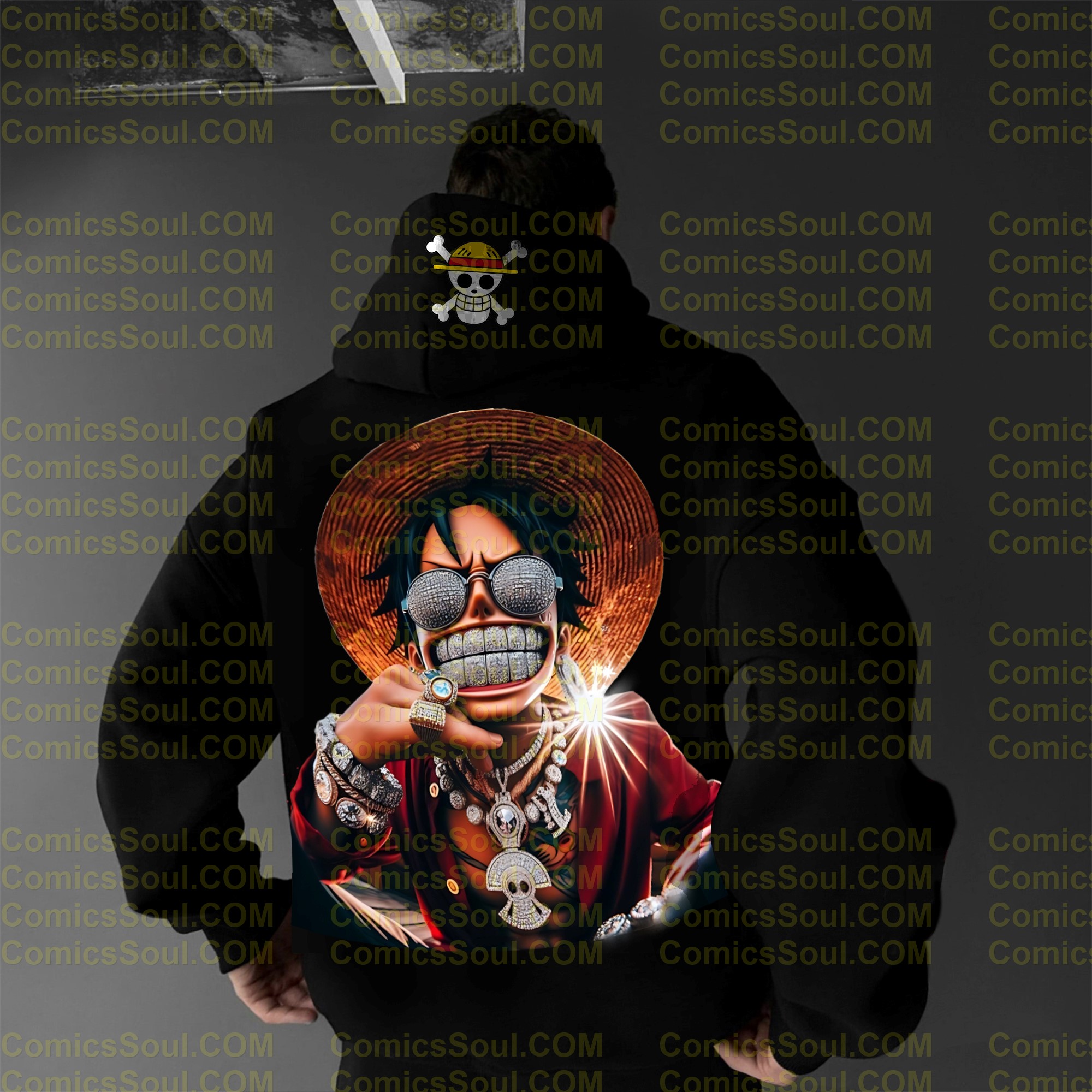 Unisex Anime Graphic Streetwear Wintage Plush Hoodie