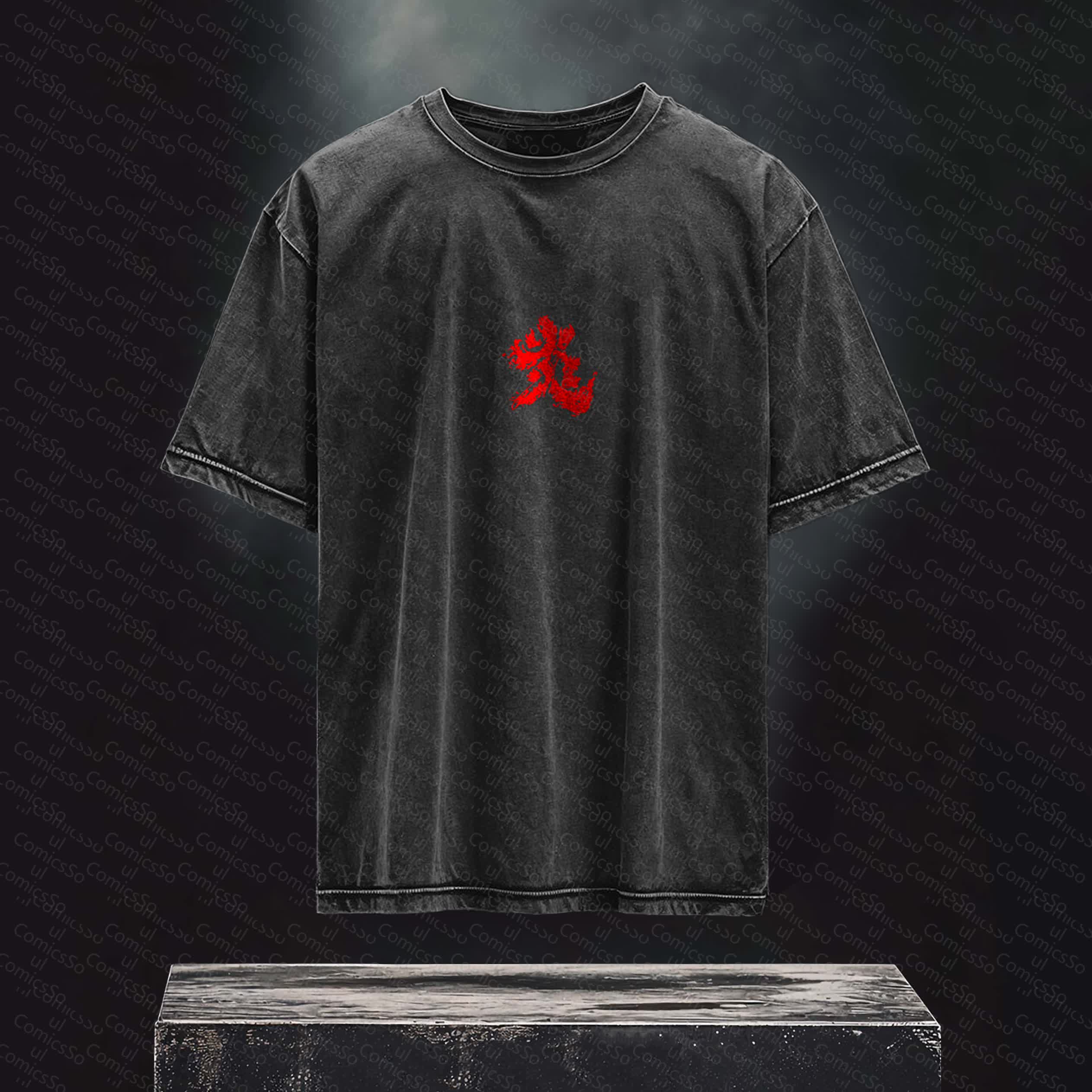 Unisex Anime Inspired Vintage Washed T-Shirt丨 Demon Slayer