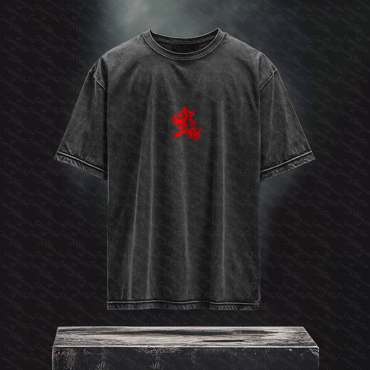 Unisex Anime Inspired Vintage Washed T-Shirt丨 Demon Slayer