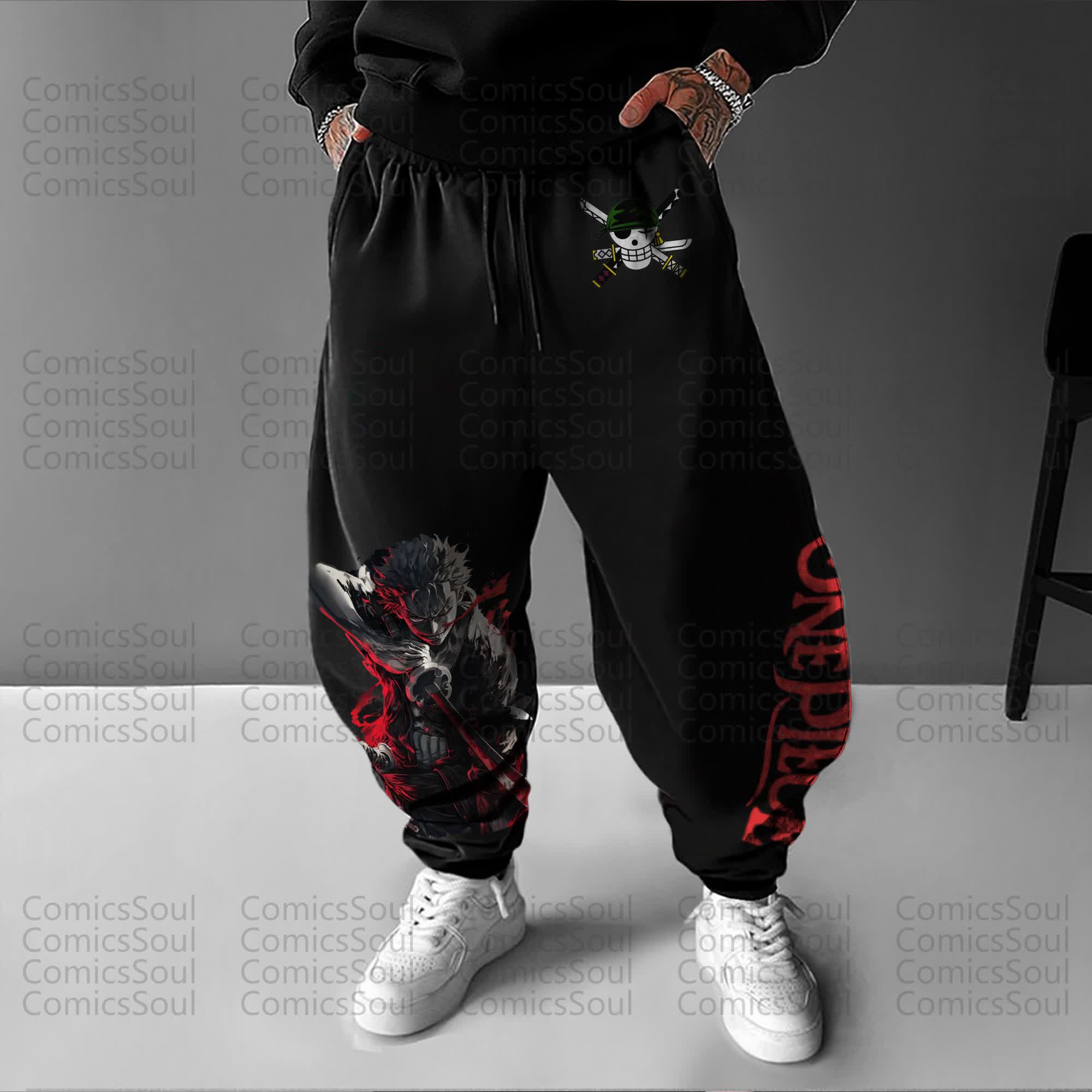 Unisex “One Piece”Anime Printed Gift Oversized Harem Pants