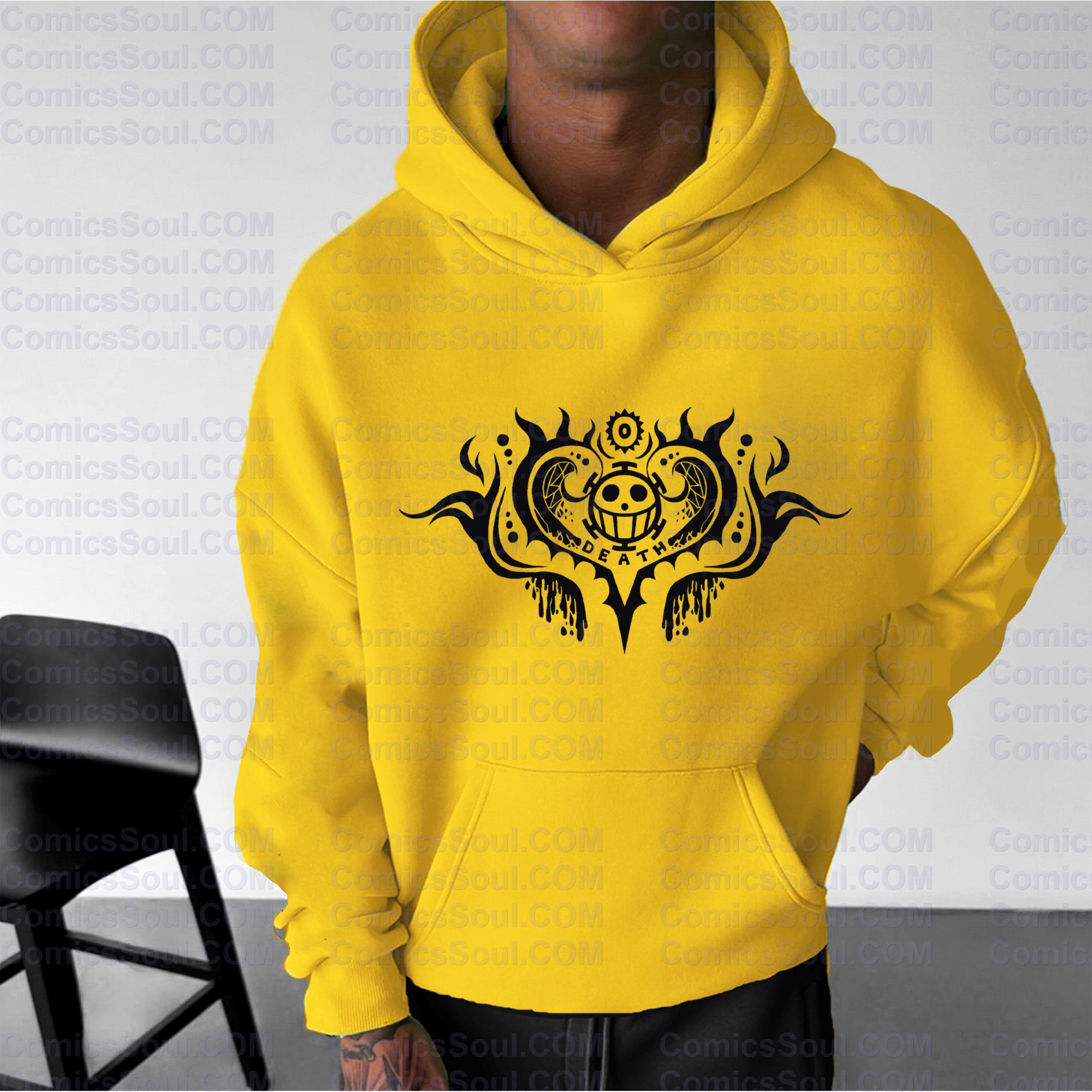 Plus Velvet Unisex Anime Graphic Streetwear Vintage Hoodie