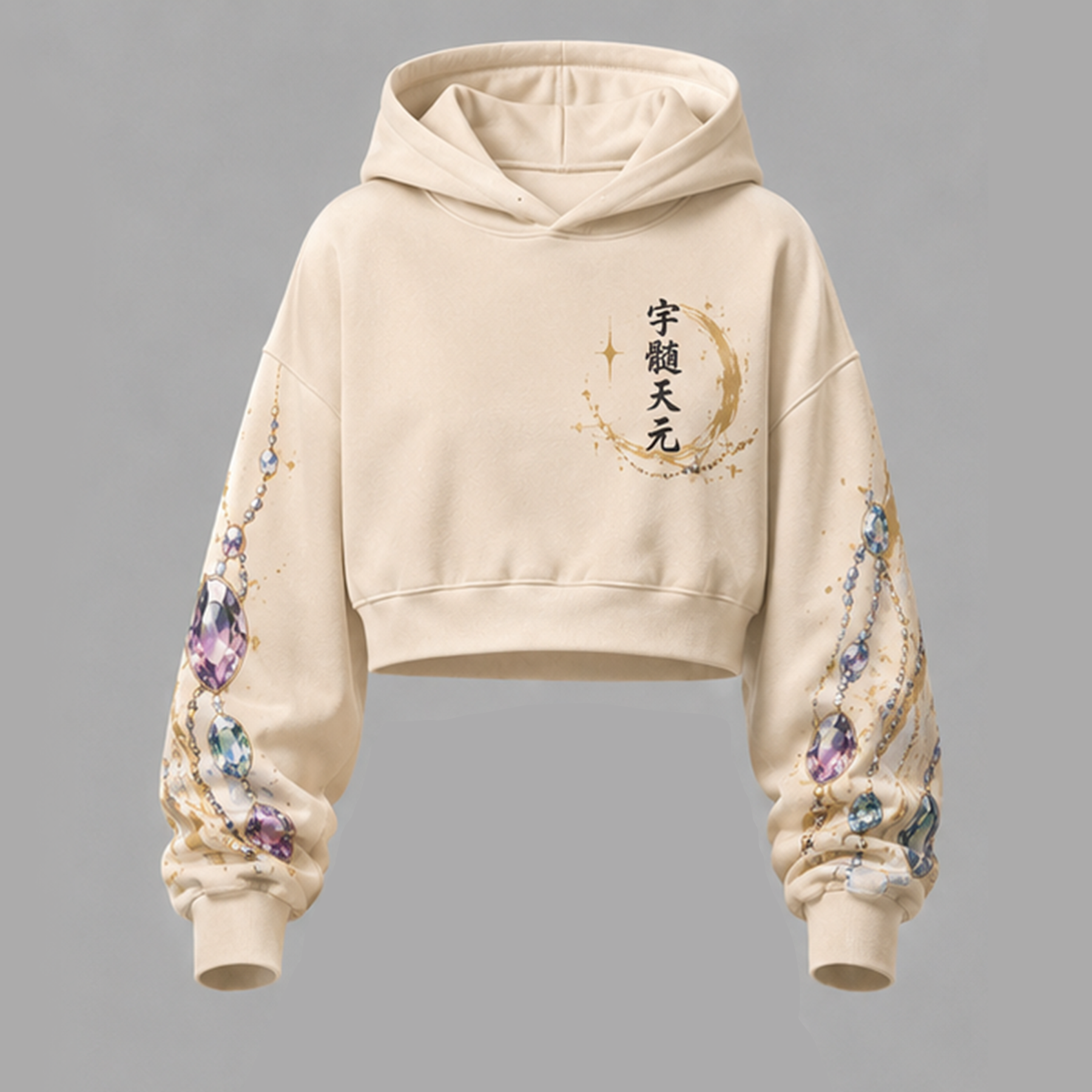 Demon Slayer Cropped Long Sleeve Hoodie & High Waist Jogger Pants Two Piece