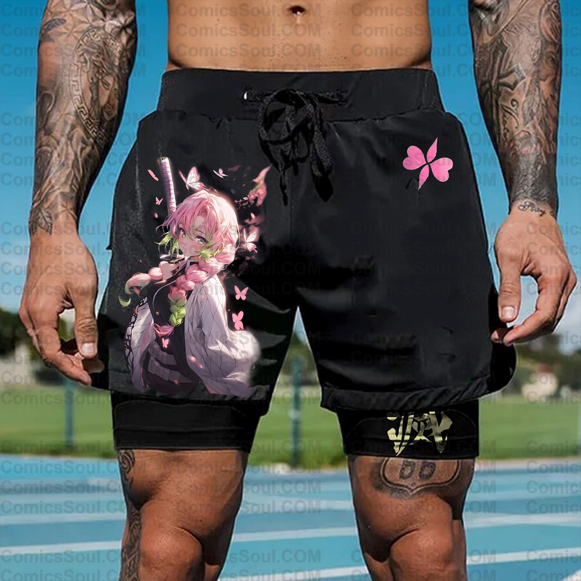 Unisex “ Demon slayer” Casual Streetwear Shorts