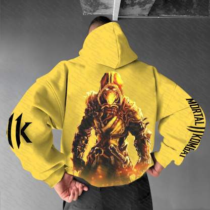 Unisex “Mortal Kombat”  Graphic Streetwear Vintage Hoodie