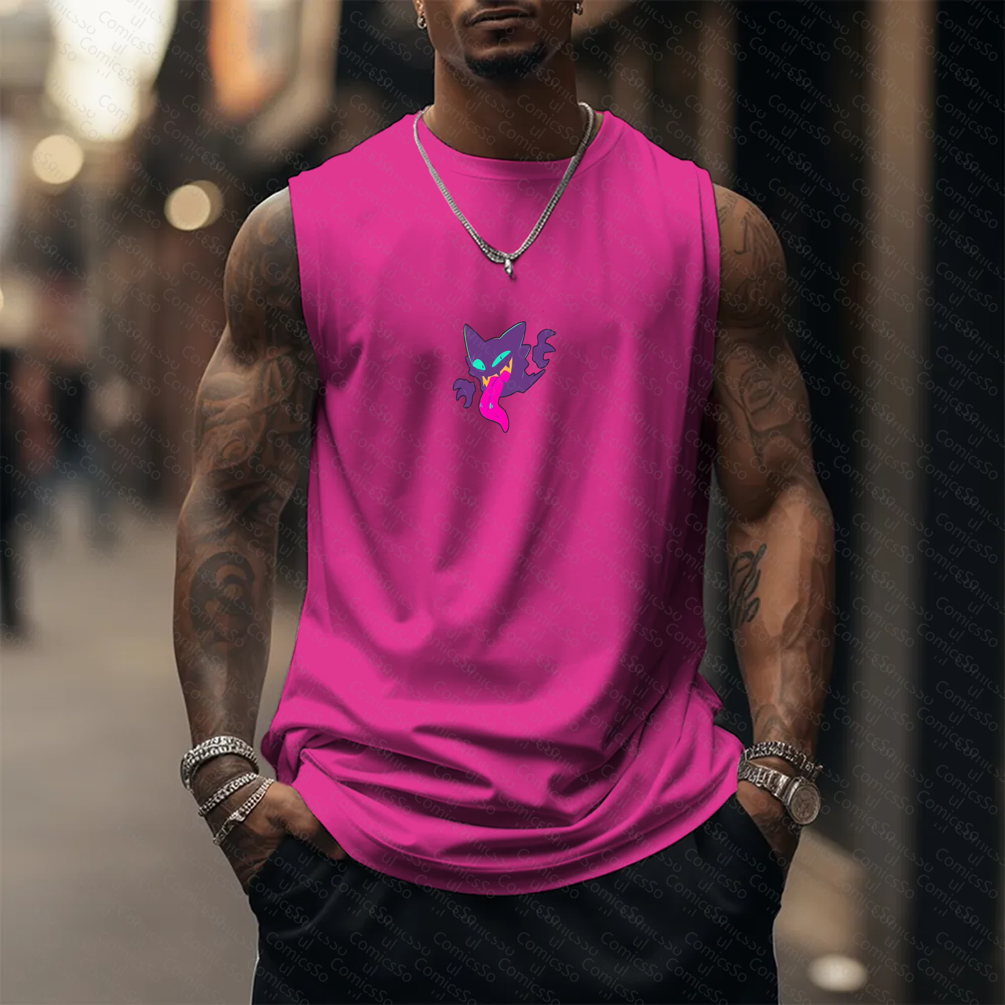 Unisex  “Pokémon” Casual Anime  Tank Top