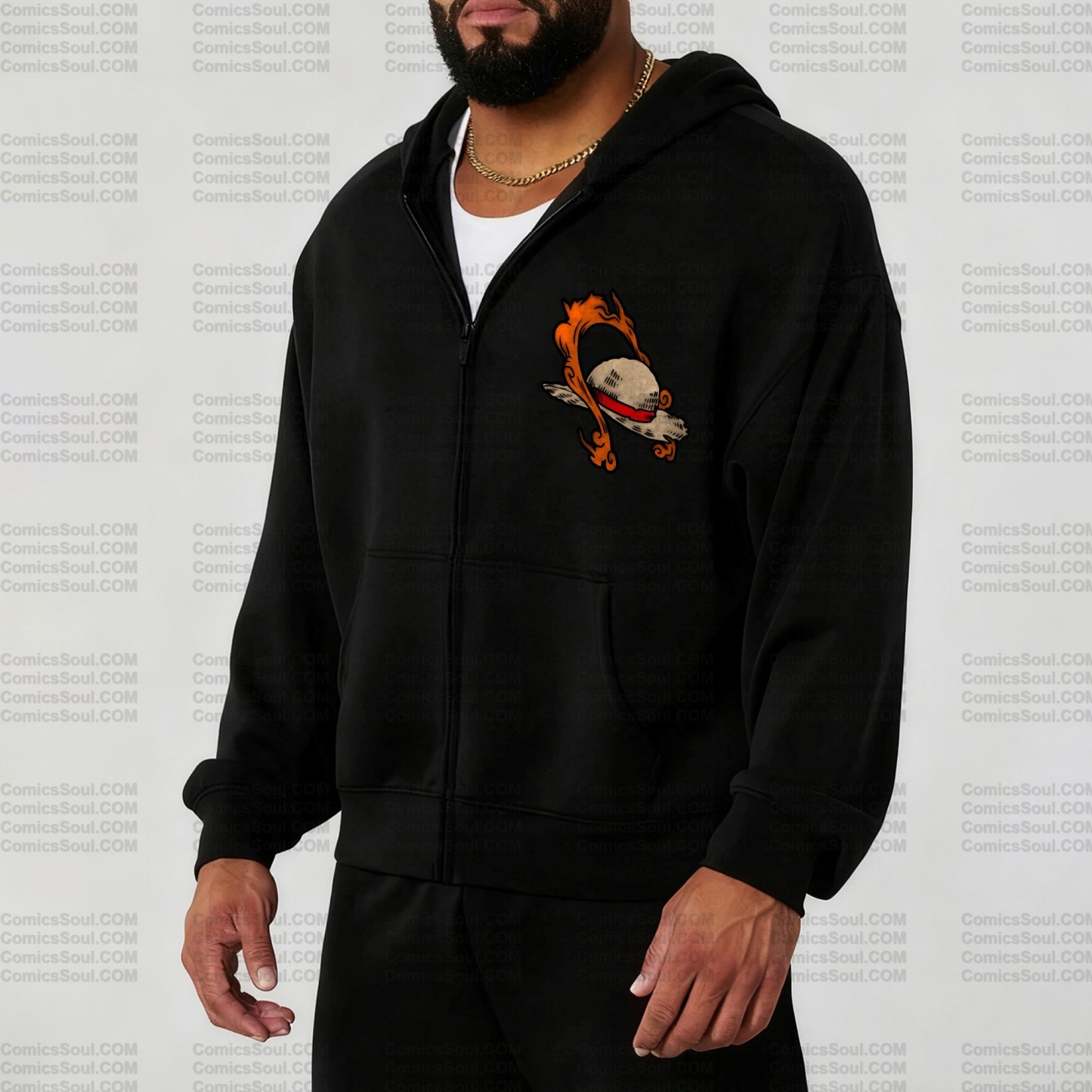 Unisex Graphic Streetwear Vintage Zipper Cardigan Plush Hoodie