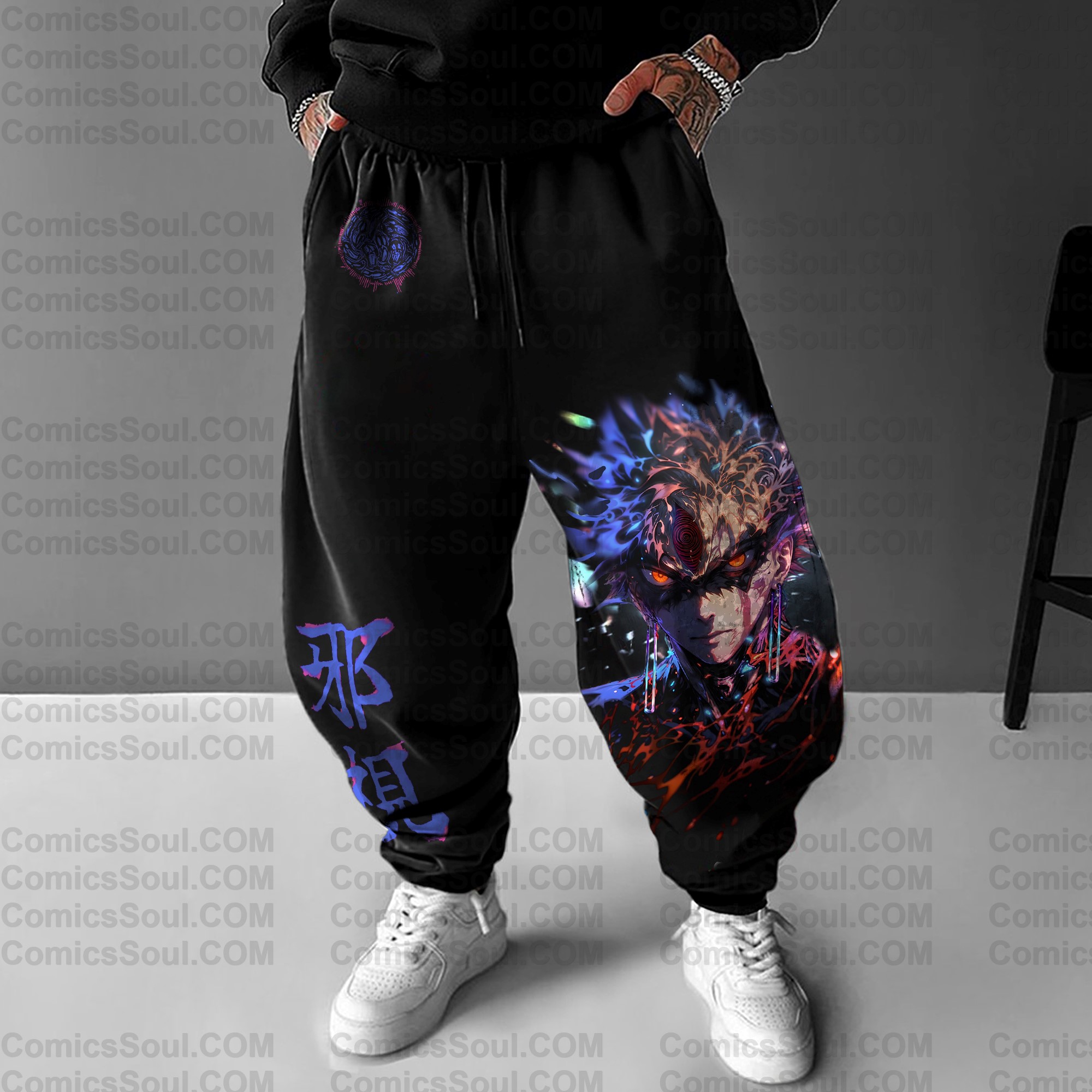 Unisex Anime Printed Gift Oversized Harem Pants