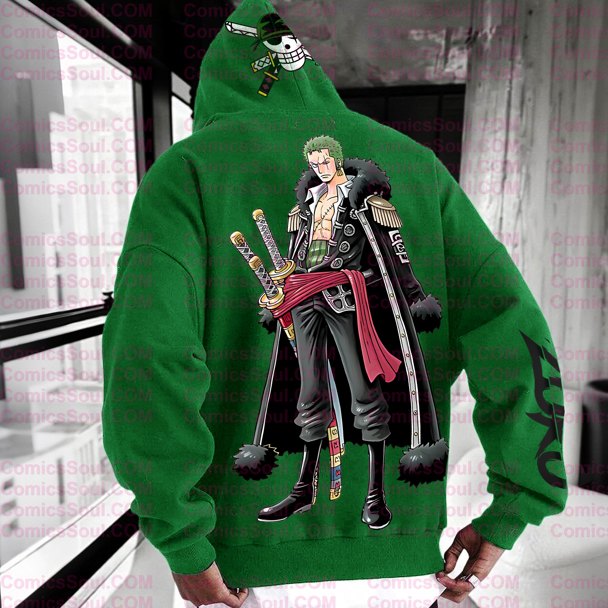 plus velvetUnisex Anime Graphic Streetwear Vintage Hoodie