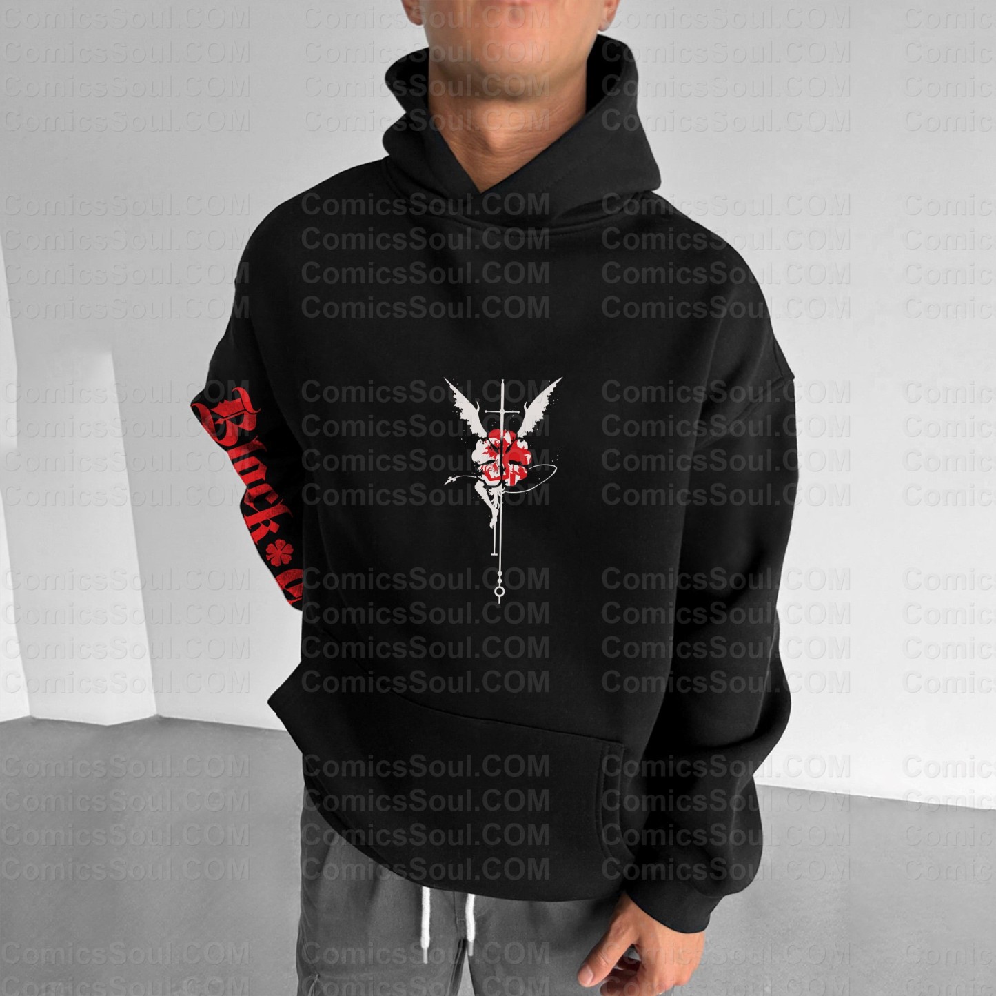 Plus Velvet Unisex Anime Graphic Streetwear Vintage Hoodie