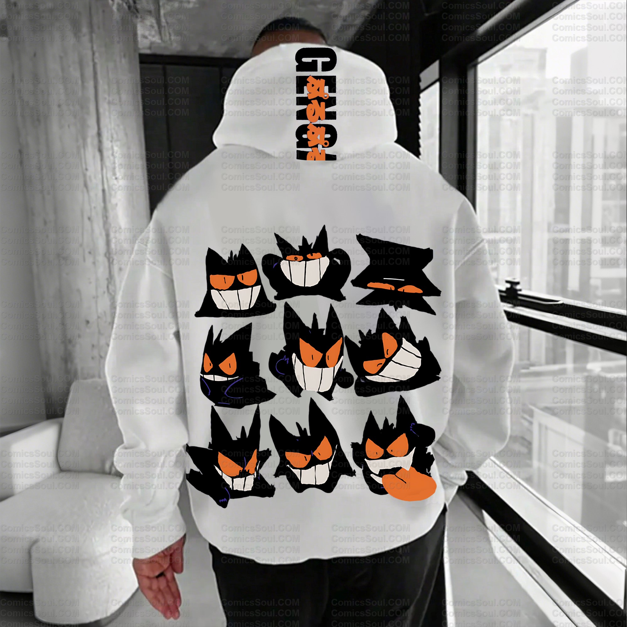 Plus Velvet Unisex Anime Graphic Streetwear Vintage Hoodie