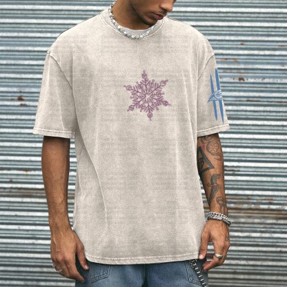 Printed Unisex Washed T-Shirt