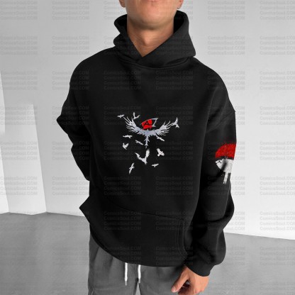 Unisex Graphic Streetwear Vintage Zipper Cardigan Plush Hoodid