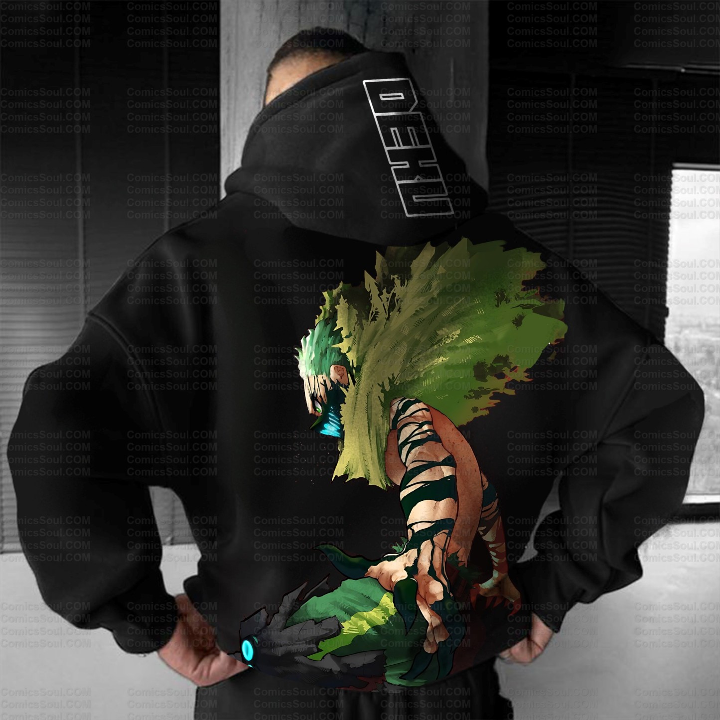 Plus Velvet Unisex Anime Graphic Streetwear Vintage Hoodie