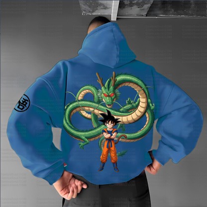 Unisex Anime Inspired Vintage Plush Hoodie