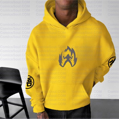 Plus Velvet Unisex Anime Graphic Streetwear Vintage Hoodie