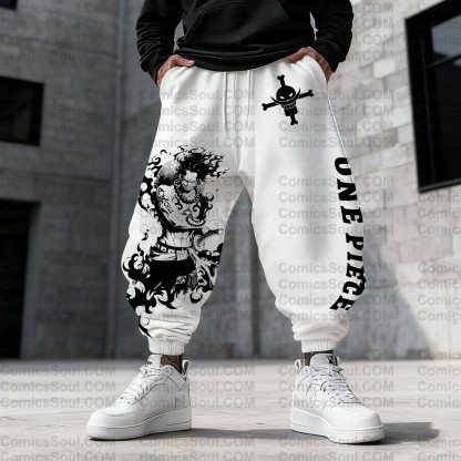(Plus Velvet)Unisex Casual Anime Streetwear Pants