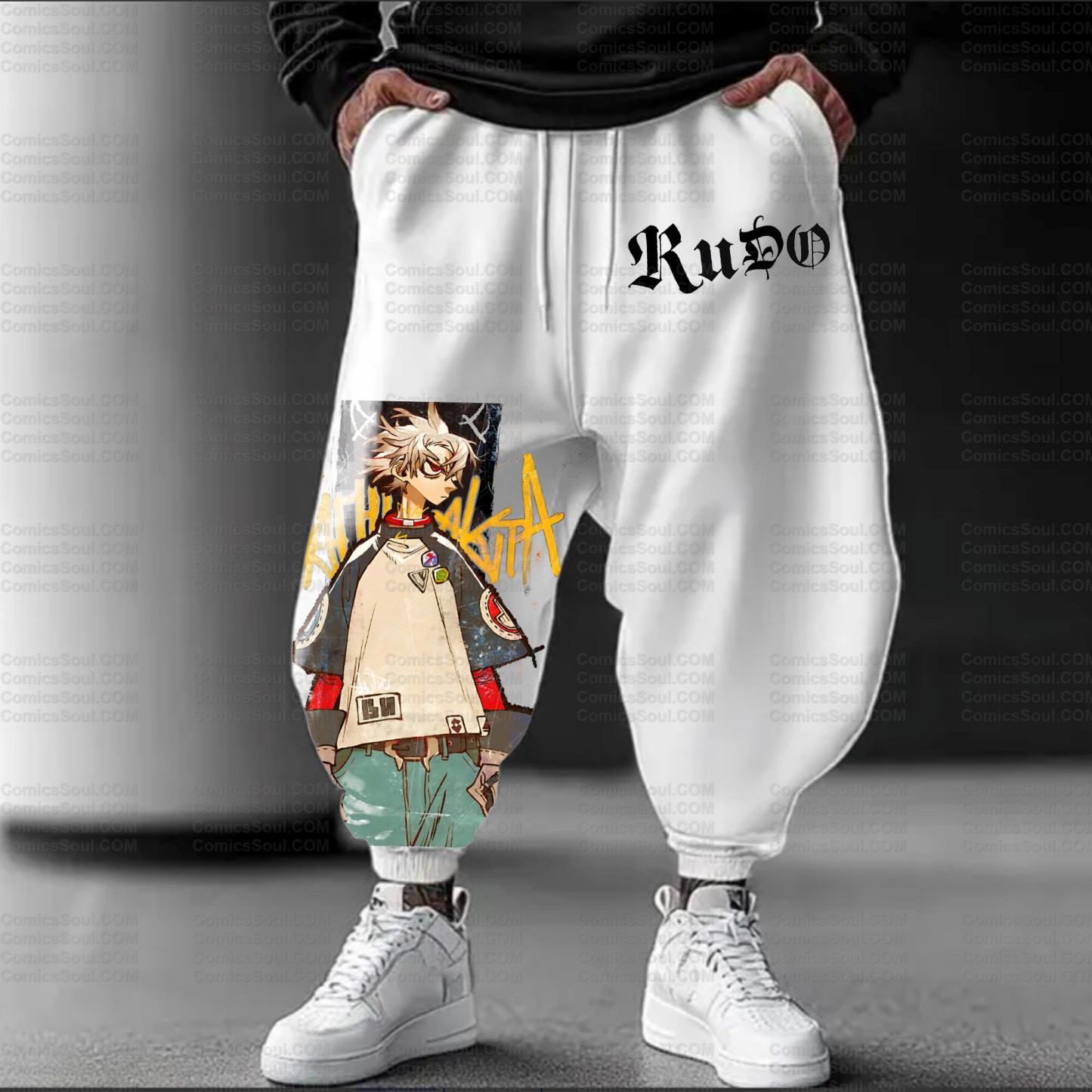 Unisex Anime Inspired Vintage Pants丨Demon Slayer X Pokémon