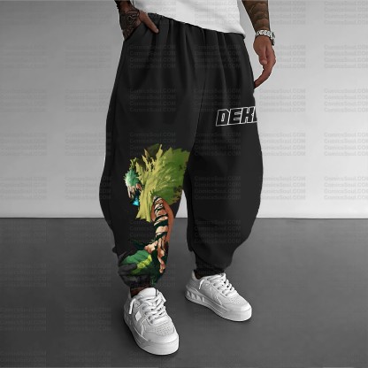 Unisex Casual Streetwear Plush Pants