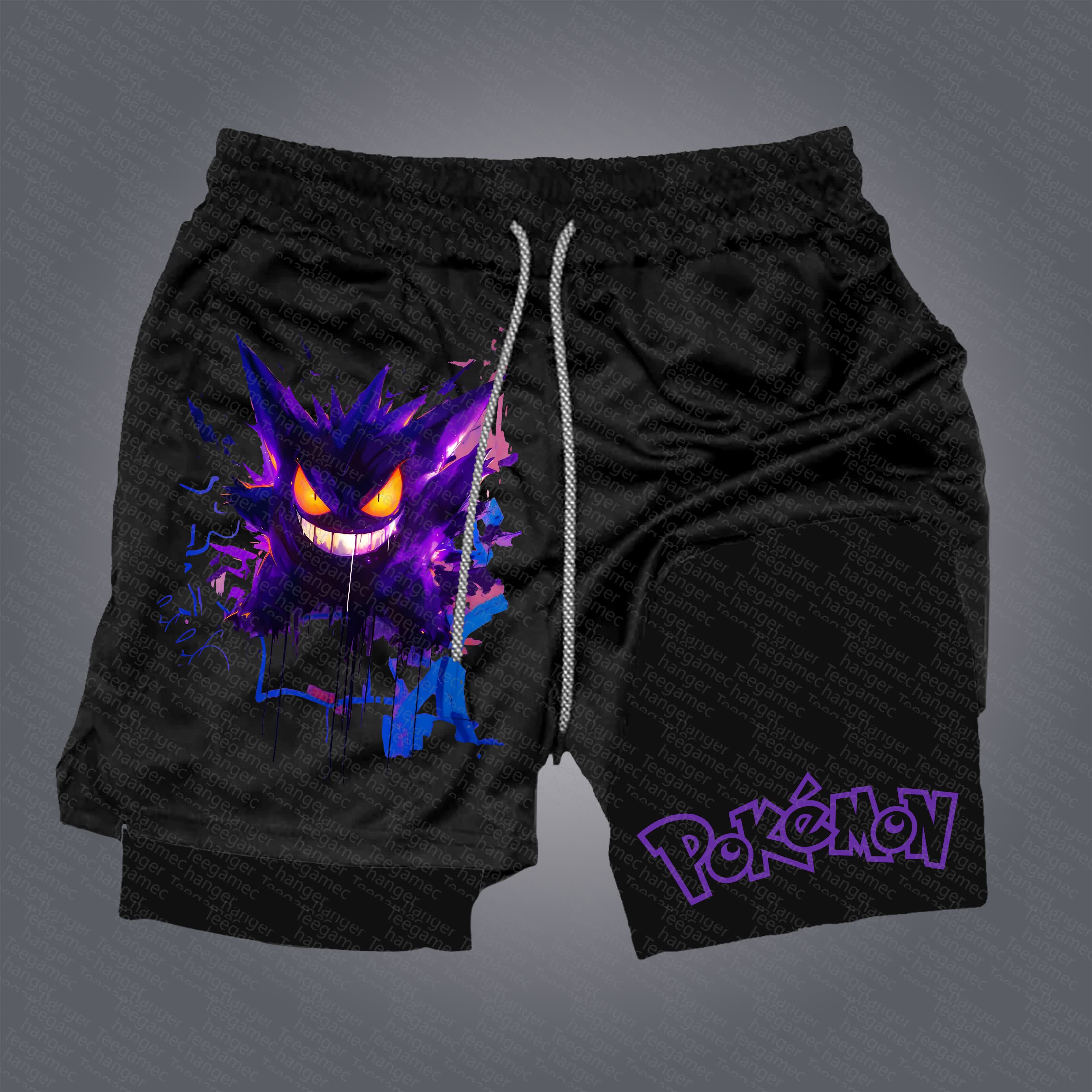 Unisex  “Pokémon” Casual Anime Streetwear Shorts