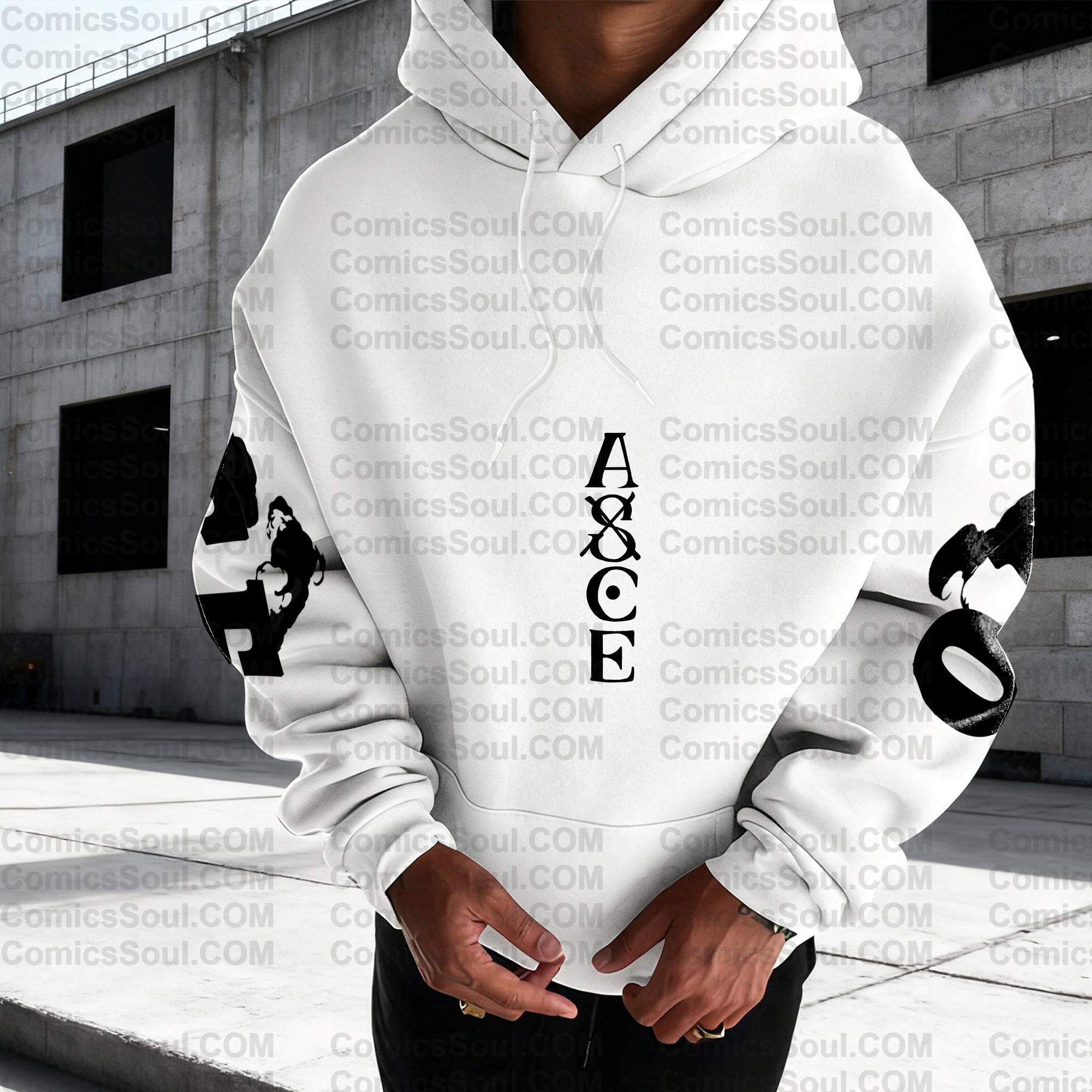 (Plus Velvet)Unisex Anime Graphic Streetwear Vintage Hoodie