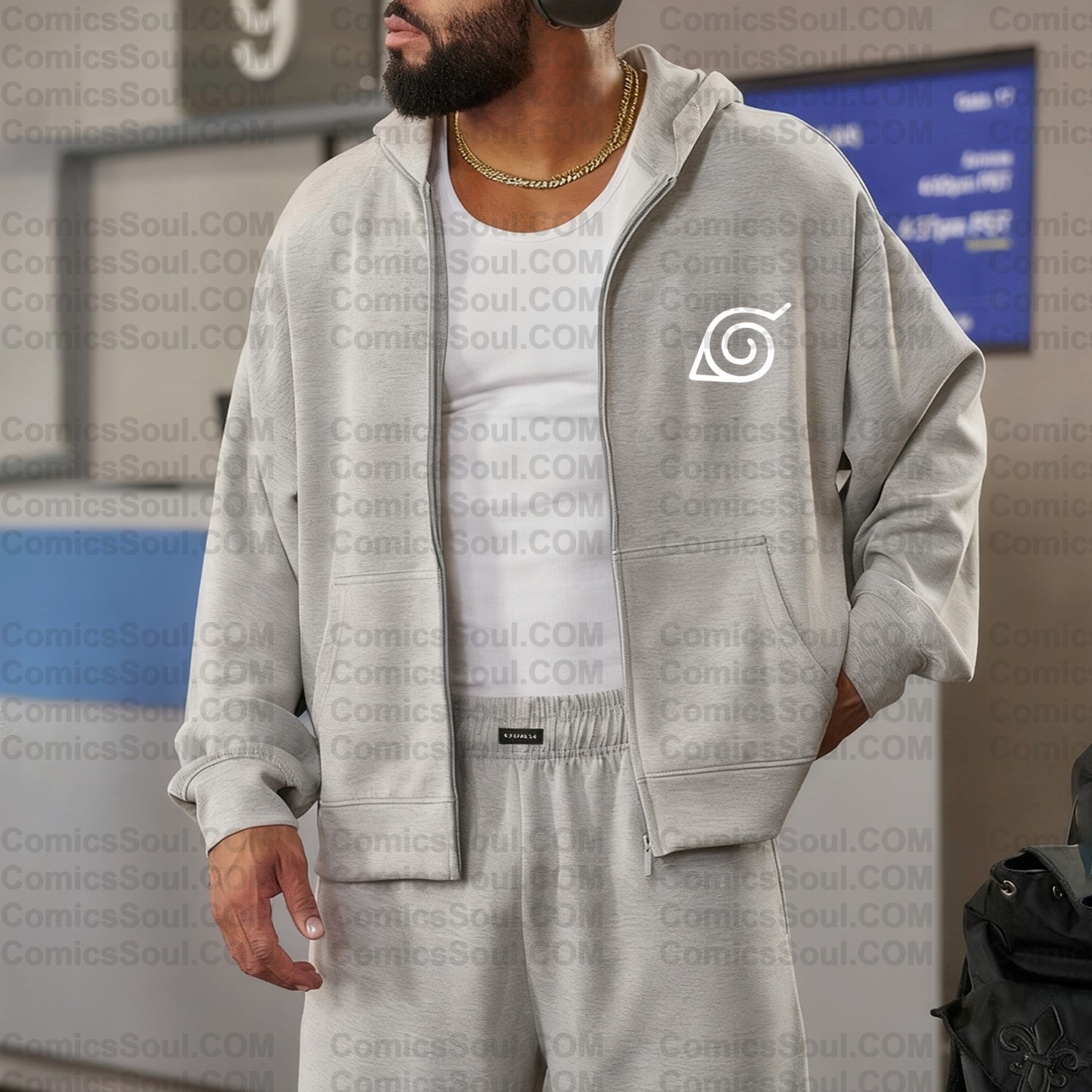 Unisex Graphic Streetwear Vintage Zipper Cardigan Plush Hoodie