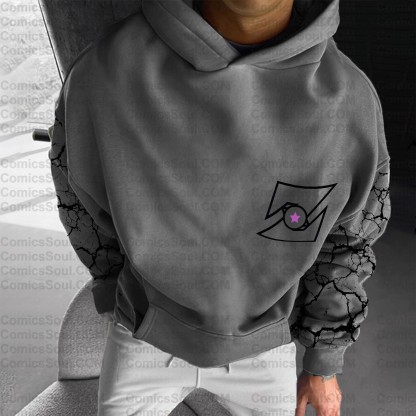 Plus Velvet Unisex Anime Graphic Streetwear Vintage Hoodie