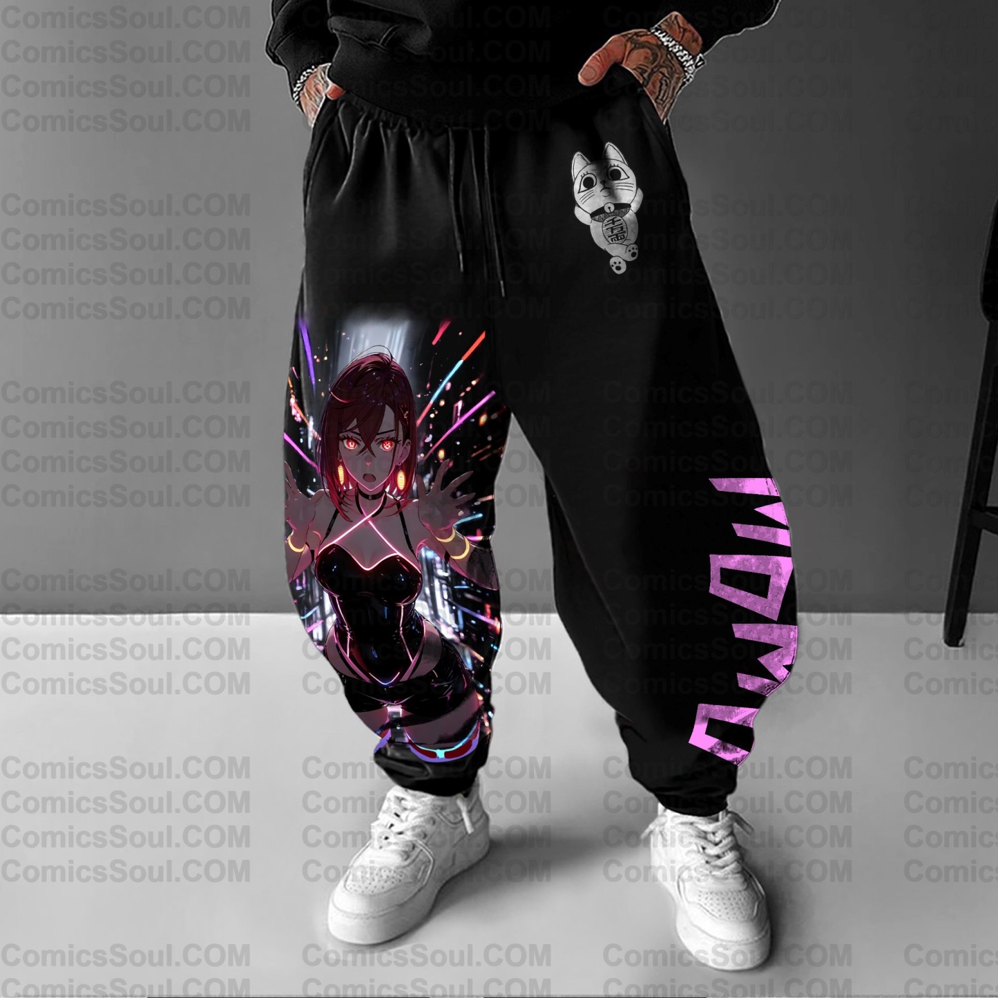 Unisex Anime Printed Gift Oversized Harem Pants