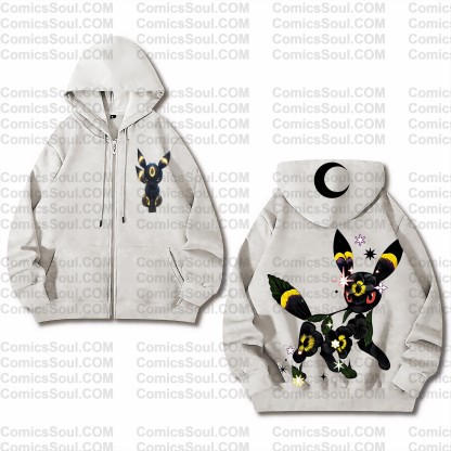 (Pokemon)Unisex Graphic Streetwear Vintage Zipper Cardigan Plush Hoodie